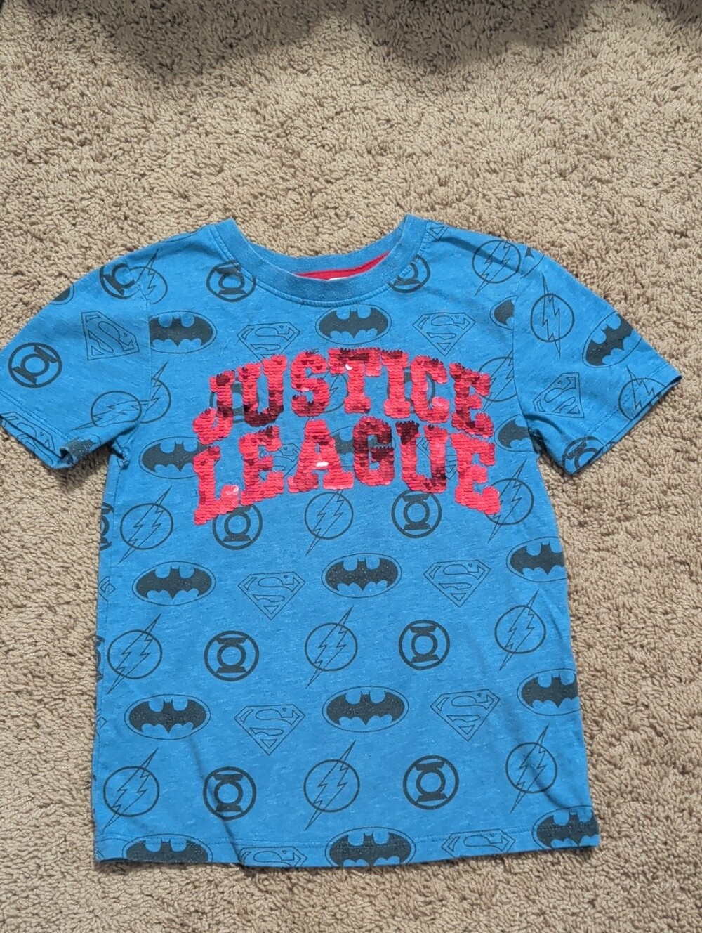 H&M Blue & Red Justice League Graphic Tee